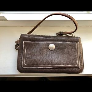 Brown Coach Wristlet